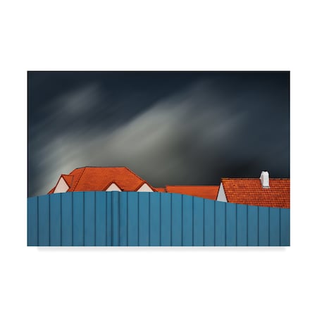 Gilbert Claes 'Living Behind The Fence' Canvas Art,12x19